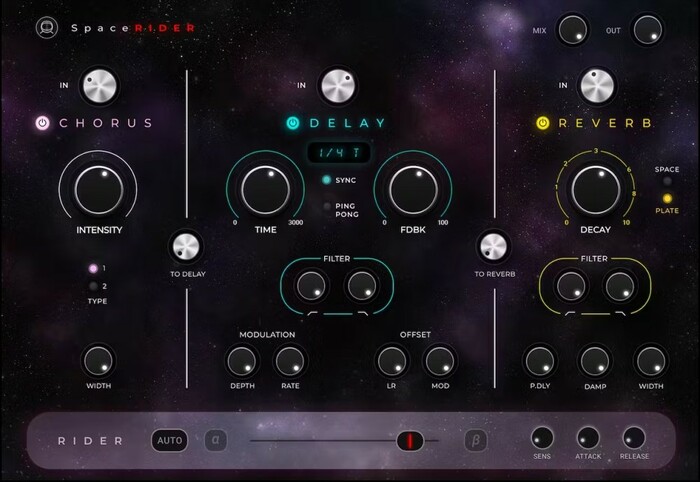 Waves Space Rider Spatial Effects Suite With Dynamic Rider [Virtual]