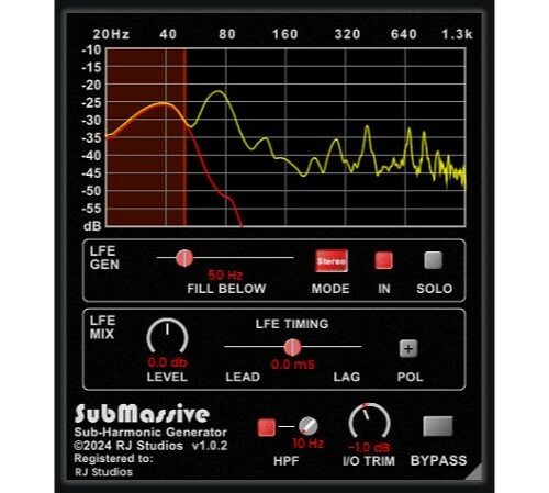 Raising Jake SubMassive Sub-Harmonic Generator Plug-In [Virtual]