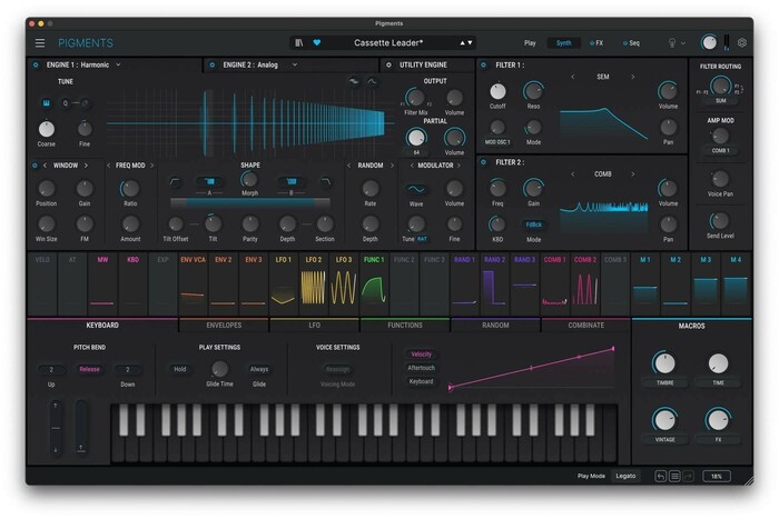 Arturia Pigments 5 Polychrome Software Synthesizer [Virtual]