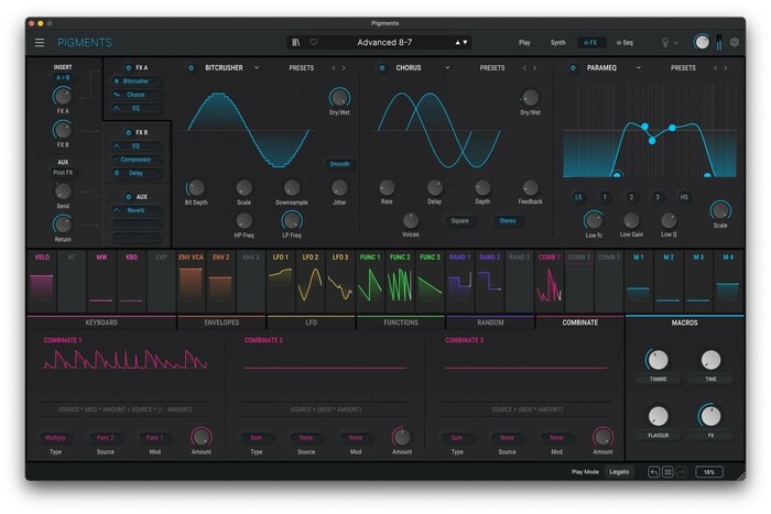 Arturia Pigments 5 Polychrome Software Synthesizer [Virtual]