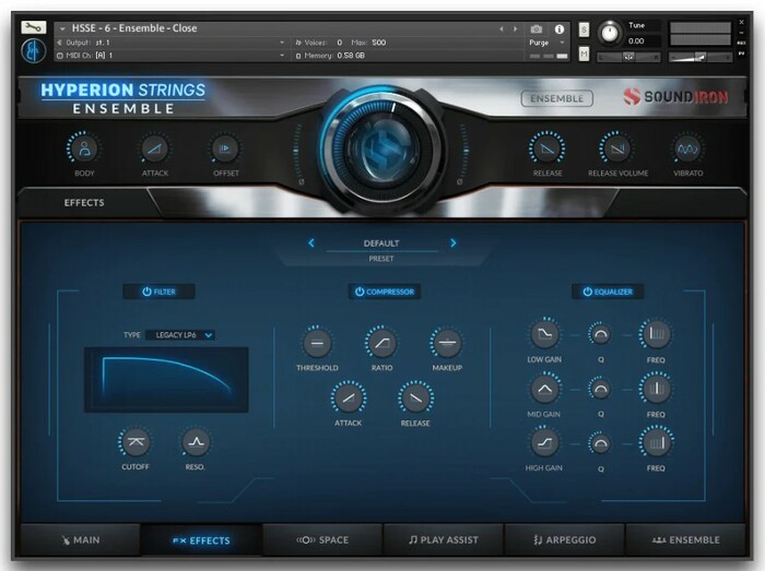 Soundiron Hyperion Strings Ensemble Chamber String Ensemble Sound Library For Kontakt [Virtual]