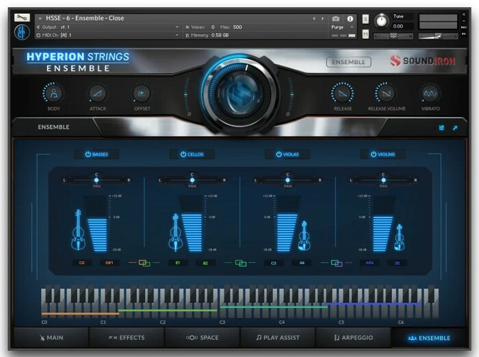 Soundiron Hyperion Strings Ensemble Chamber String Ensemble Sound Library For Kontakt [Virtual]