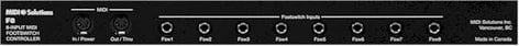 MIDI Solutions F8-MIDISOLUTIONS 8 Input MIDI Footswitch Controller (1 RU)