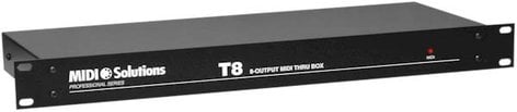 MIDI Solutions T8-MIDISOLUTIONS 8-Output Active MIDI Thru Box (1 RU)