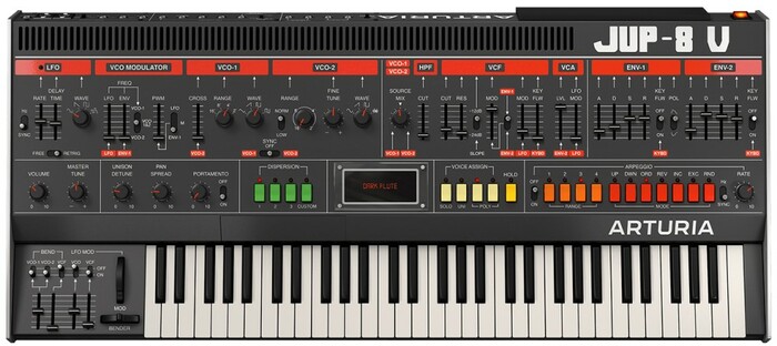 Arturia Jup-8 V4 Analog Synthesizer Software Instrument [Virtual]