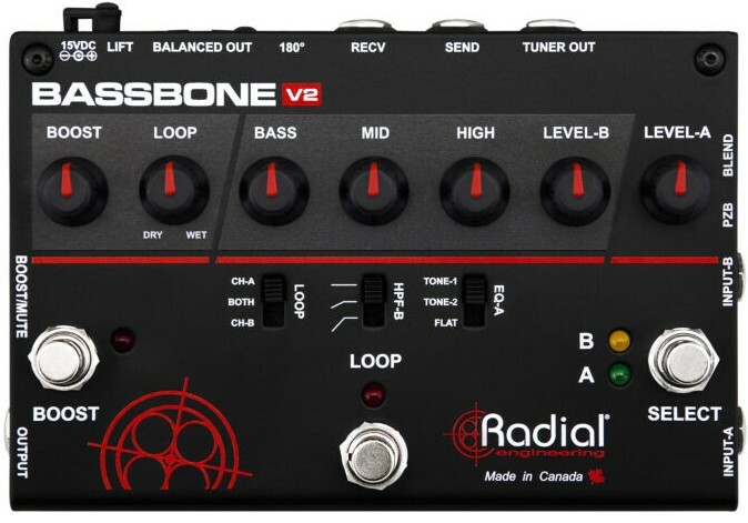 Radial Engineering Bassbone V2 2-Channel Bass Guitar Preamp And DI