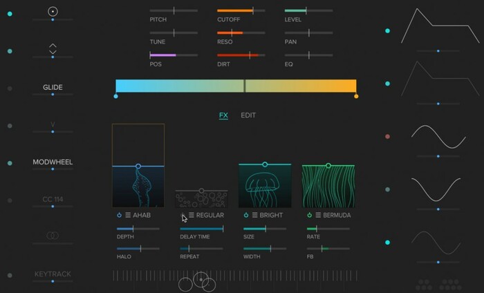 Tracktion Abyss Visual Color Tone Synthesizer For Tracktion [Virtual]