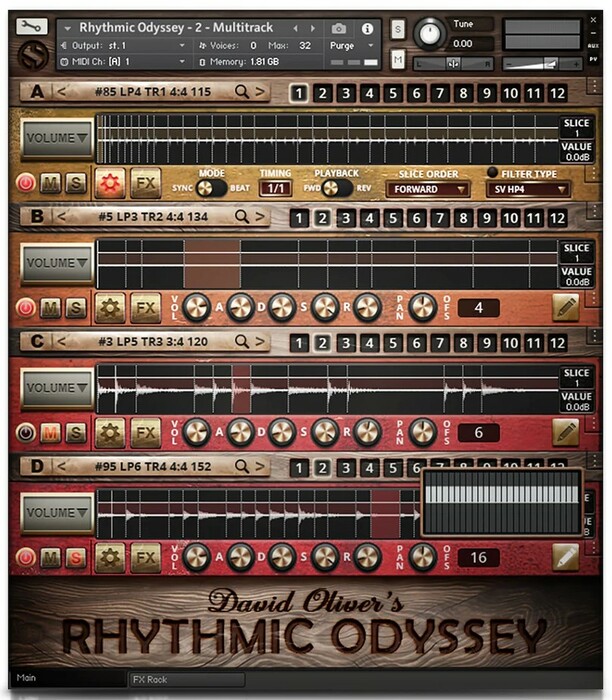 Soundiron David Oliver's Rhythmic Odyssey Drum Loops For Kontakt NKS [Virtual]