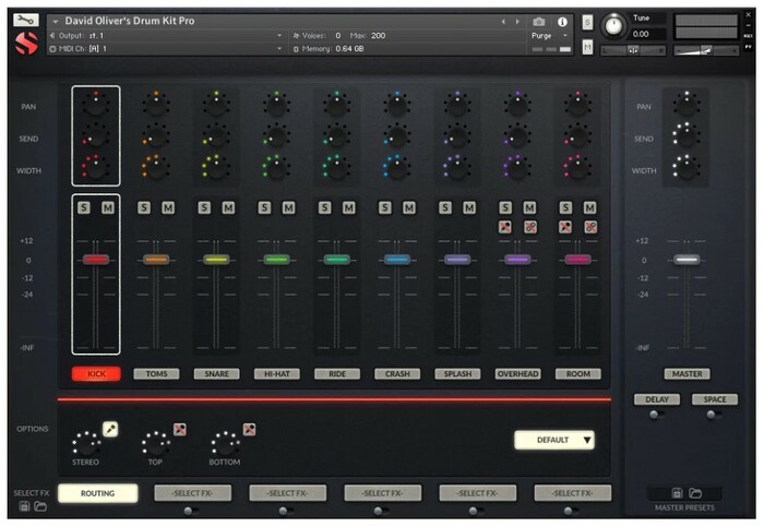 Soundiron David Oliver's Drum Kit Deeply Sampled Drumset Library For Kontakt Player [Virtual]