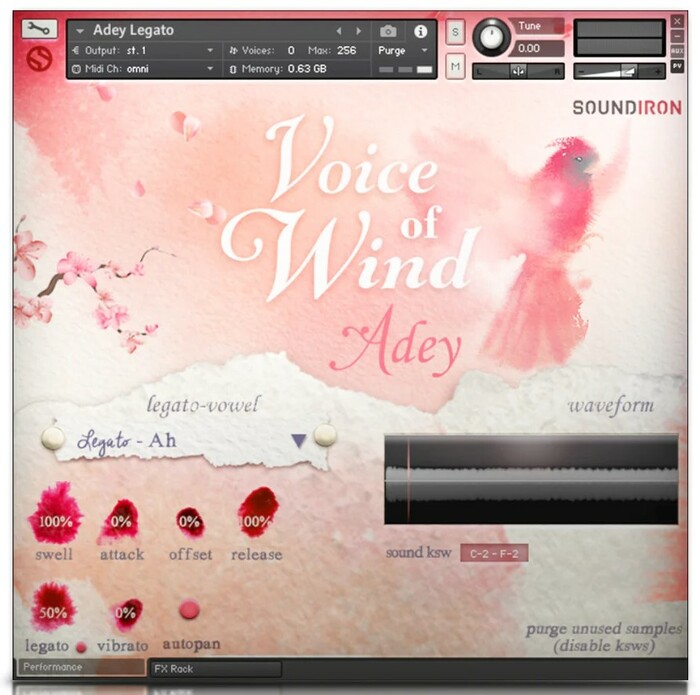 Soundiron Voice of Wind: Adey Female Solo Vocals [Virtual]