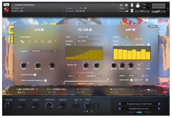 Soundiron Cosmic Hand Pans Steel Tongue Drums For Kontakt Player [Virtual]