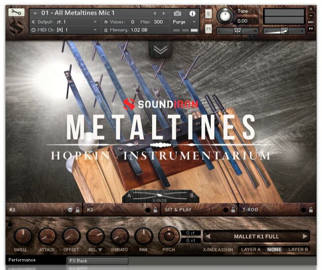 Soundiron Hopkin Instrumentarium: Metaltines Unique Tuned Percussion For Kontakt [Virtual]