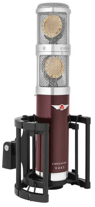 Vanguard Audio Labs V44S gen2 Twin 3-Pattern Condenser Mic With VLSM And M/S Splitter Box