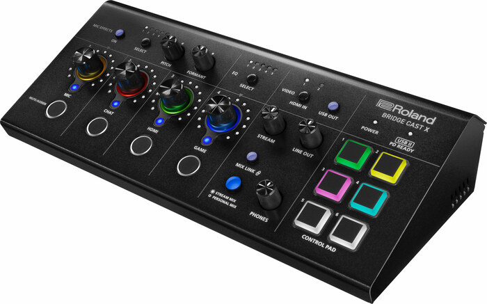 Roland BRIDGE CAST X Dual Bus Streaming Mixer With Video Capture