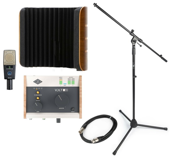 AKG Voice Over C414 Bundle Bundle With C414/XLS, Volt 176 Interface And More