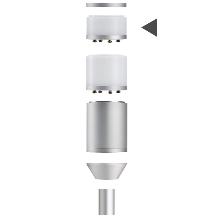 Yellowtec YT9204 Litt 50/22 Color Segment WHITE Aluminum