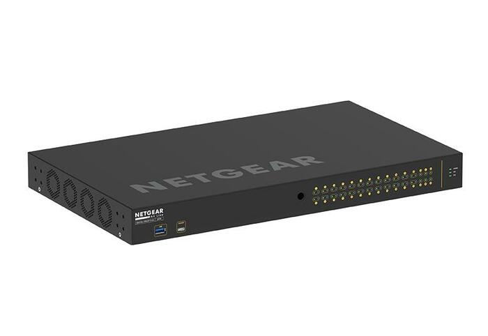 Netgear M4250-26G4F-PoE+ AV Line 24-Ports Managed Switch, Rack-Mountable