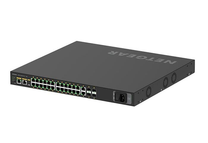 Netgear M4250-26G4F-PoE+ AV Line 24-Ports Managed Switch, Rack-Mountable