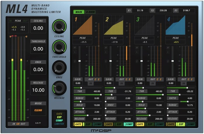 McDSP ML4000 HD v7 High-Resolution Limiter And Multi-Band Dynamics [Virtual]