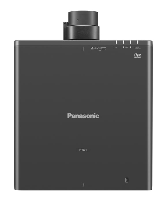 Panasonic PT-REZ15LBU7 15,000 Lumens Laser WUXG Projector, Black, No Lens