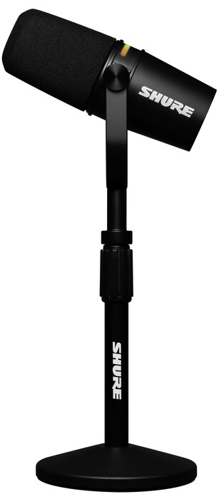 Shure MV7+-K-BNDL Dynamic Podcast Microphone With Stand, Black