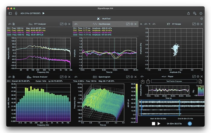 Faber Acoustical SignalScope XM v12 Pro Tool Set Basic, Advanced, And Professional Analysis Tools [Virtual]