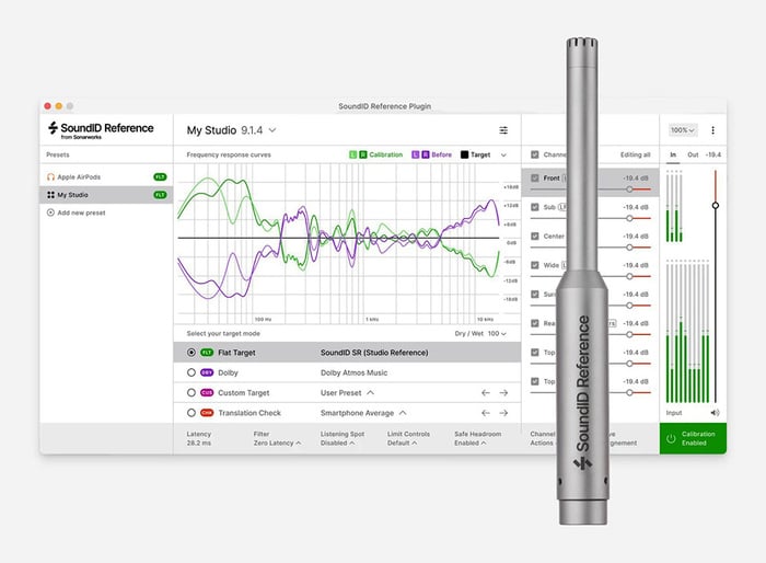 Sonarworks SoundID Multichannel + Mic Reference Software For Multichannel + Measurement Microphone