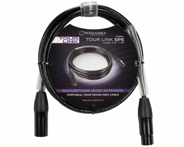 Accu-Cable TOUR LINK 5P5 5' Tour Grade DMX Cable