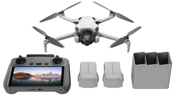 DJI Mini 4 Pro Fly More Combo with RC2 Drone With Up To 4K100 Video And 48MP Raw Stills With Controller And Accessories