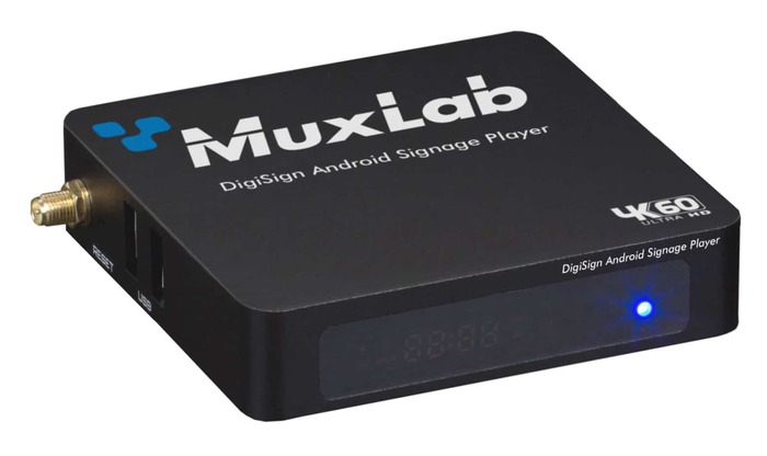 MuxLab MUX-500799 DigiSign Android Digital Signage Player, HDMI 2.0/RJ45/USB3.0 And 2.0/SPDIF