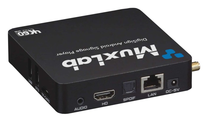 MuxLab MUX-500799 DigiSign Android Digital Signage Player, HDMI 2.0/RJ45/USB3.0 And 2.0/SPDIF