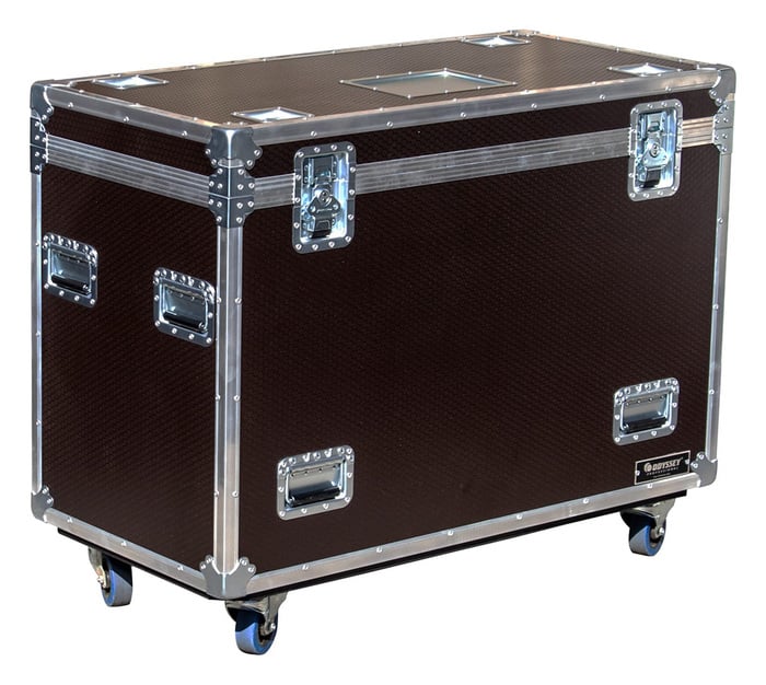 Odyssey OPT452230WBRN Professional 45" X 22" X 30" Brown Hex Board Utility Tour Trunk Case With Caster Wheels