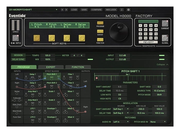 Eventide H3000 Factory Mk II Pitch-Shifting, Delay, Filtering, And Modulation [Virtual]