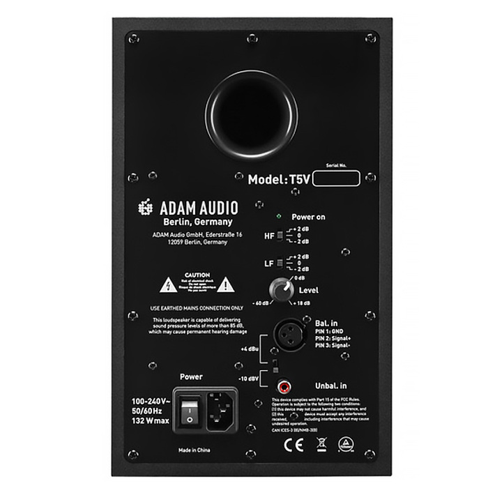 ADAM Audio T5V 5" Active Nearfield Monitor, Single Unit