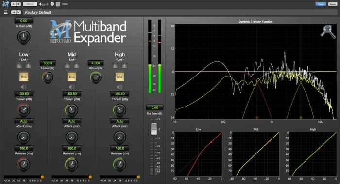 Metric Halo MH MultibandExpander v4 Suppress And Control Noise In Your Tracks [Virtual]