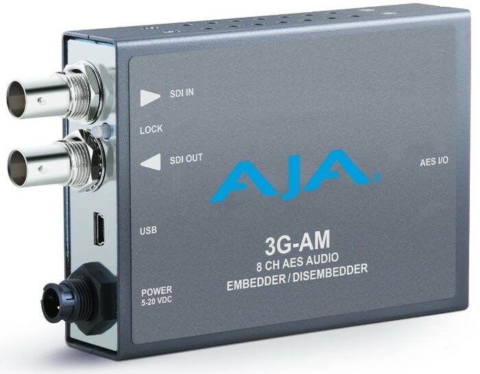 AJA 3G-AM-XLR 3G-SDI 8-Channel AES Embedder/Disembedder With XLR Breakout Cable