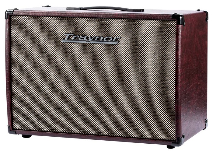 Traynor YCX12WR Guitar Extension Cabinet, 1 X 12" Celestion Vintage 30, 60 Watts, Wine Red Leatherette Covering And Oatmeal Grille