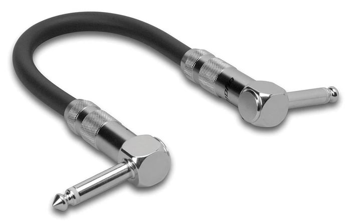 Zaolla ZGT-000.5RR 6" Guitar Patch Cable With Oyaide Connectors, Dual Right-Angle