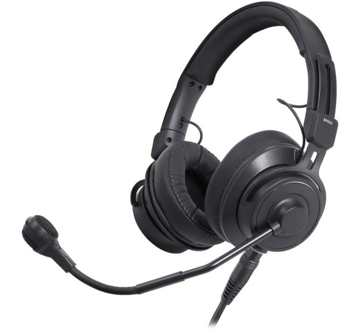 Audio-Technica BPHS2C Broadcast Stereo Headset With Dynamic Cardioid Boom Mic