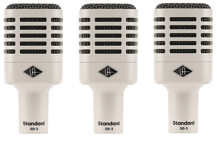 Universal Audio SD-3X3 Dynamic Microphone With Hemisphere Modeling, 3-Pack