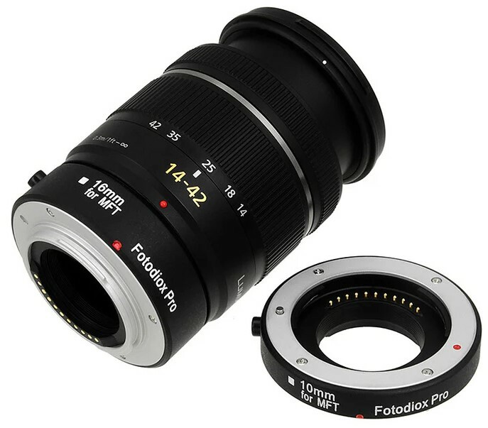 Fotodiox Inc. MFT-MCR-AF Automatic Macro Extension Tube Set For Micro Four Thirds Mount Mirrorless Cameras