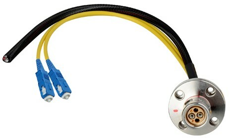 Camplex HF-FXWBP4SC-12IN FXW To Dual SC And Blunt Lead Power Fiber Breakout Cable, 12"