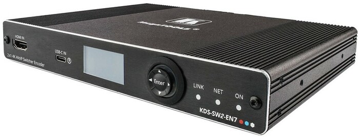 Kramer KDS-SW2-EN7 AVoIP Auto-Switch/Encoder With USB-C And HDMI Inputs