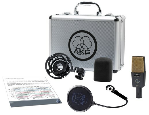 AKG C414 XLII Multi-Pattern Condenser Microphone With Accessories