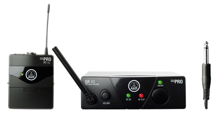 AKG WMS40MINI-INST-SET Mini Single Instrumental Set Wireless Microphone System