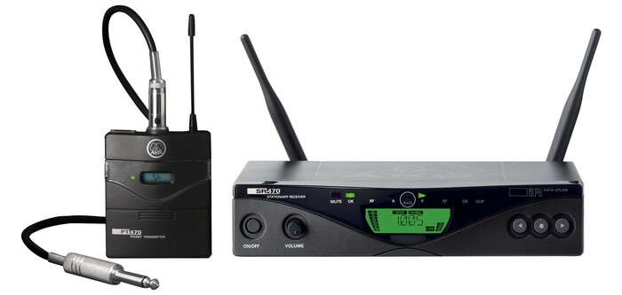 AKG WMS470 Instrumental Set Wireless Microphone System For Instruments With Bodypack And Cable