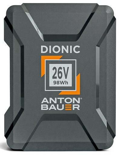 Anton Bauer 8675-0155 Dionic Gold Mount Lithium Ion Battery, 26 Volts, 98Wh