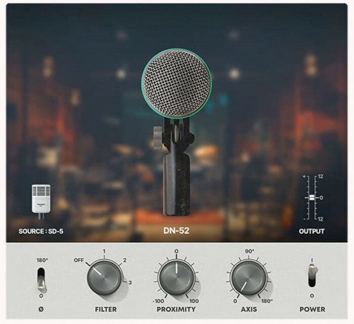 Universal Audio SD-5 Dynamic Microphone With Hemisphere Modeling For Bass Amps