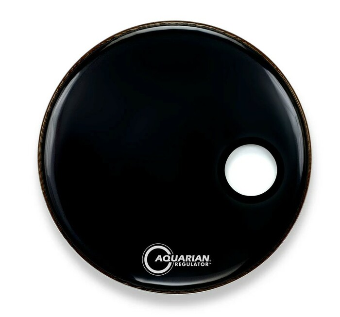 Aquarian RSM22BK 22" Regulator Series Resonant Bass Drum Head In Black