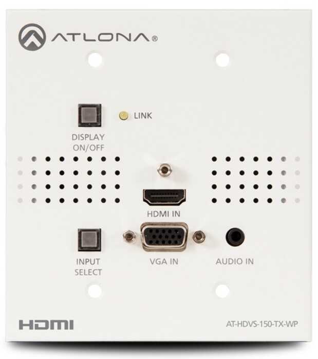 Atlona Technologies AT-HDVS-150-TX-WP Wall Plate Switcher For HDMI And VGA/Audio To HDBaseT